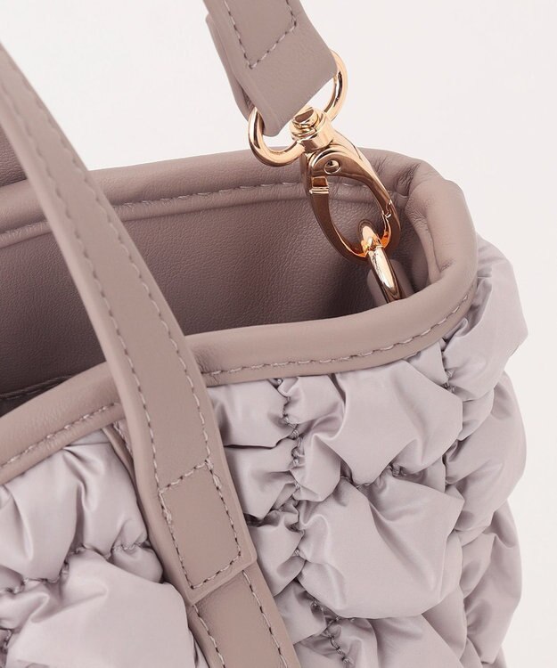 LA BAGAGERIE ポップコーンキルト2WAYトート Sサイズ グレージュ