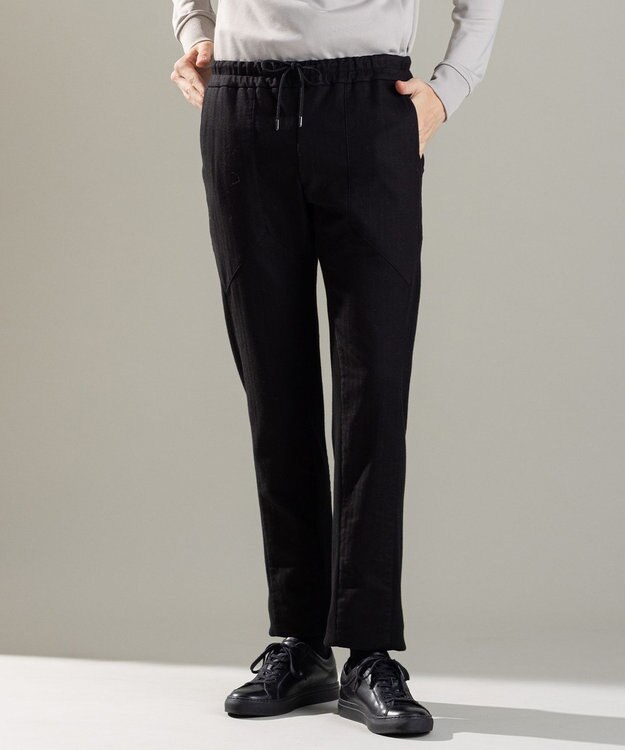 JOSEPH HOMME スーパーストレッチヘリンボン / COMFY ブラック系