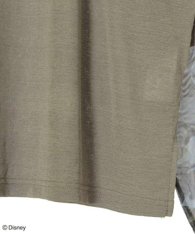 Green Parks ナイトメア／袖シアーＴシャツ Khaki