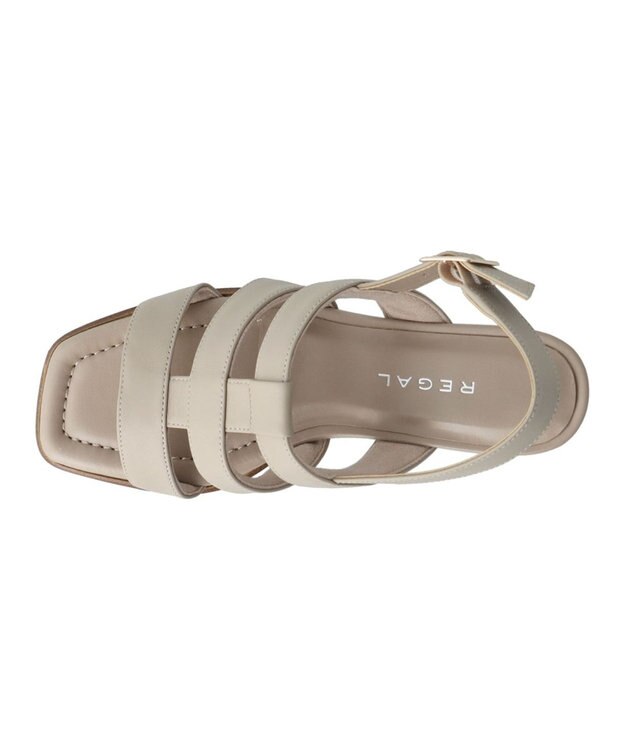 REGAL FOOT COMMUNITY 【リーガルレディース】F76Q スクエア　グルカサンダル サンダル オーク