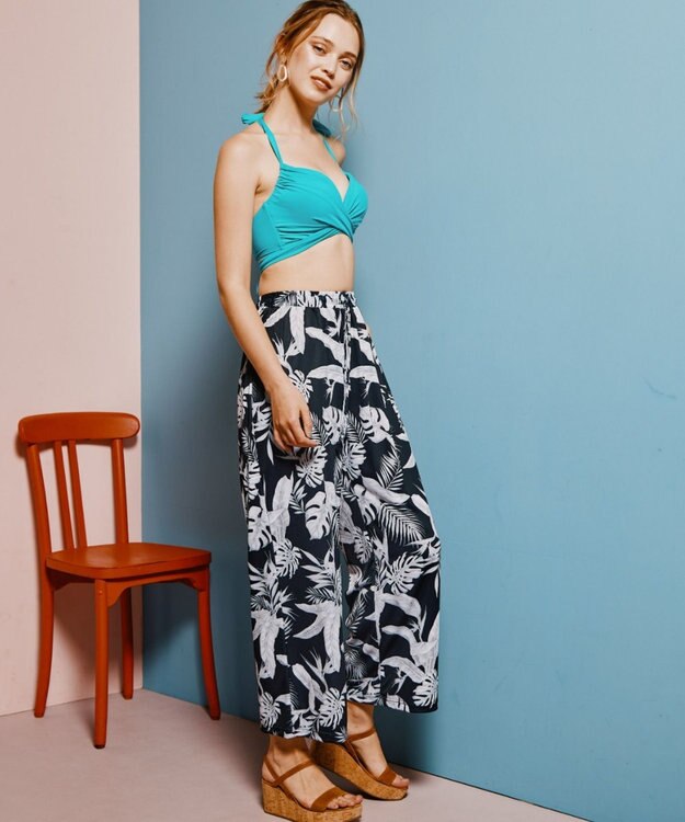 San-ai Resort（三愛水着楽園） ロングパンツ　M　【San-ai Resort（サンアイリゾート）】 ブラック