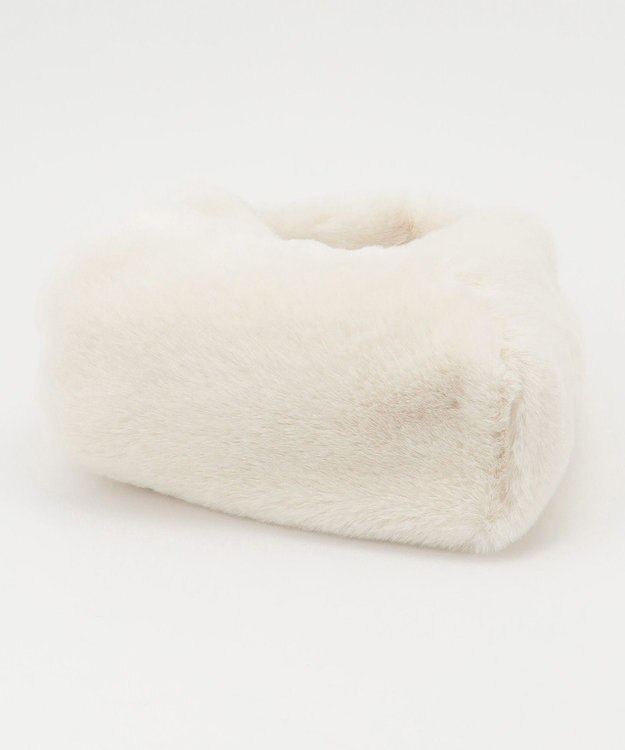 Feroux フェイクファーミニ バッグ アイボリー系