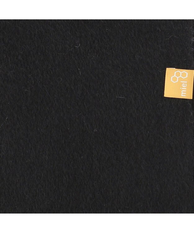 MOONBAT WEB限定【洗える】ミエル (miel) カシミヤ100％ プレーンマフラー ブラック