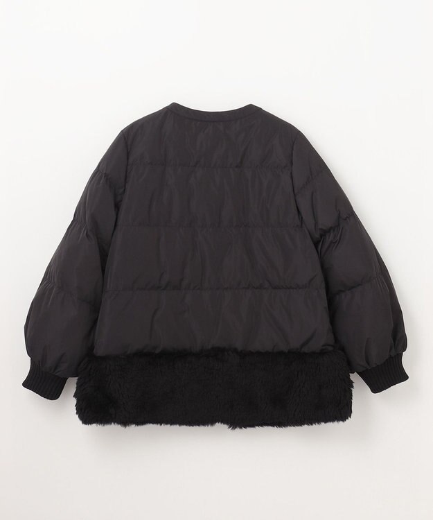 GRACE CONTINENTAL ボアコンビダウンジャケット ブラック