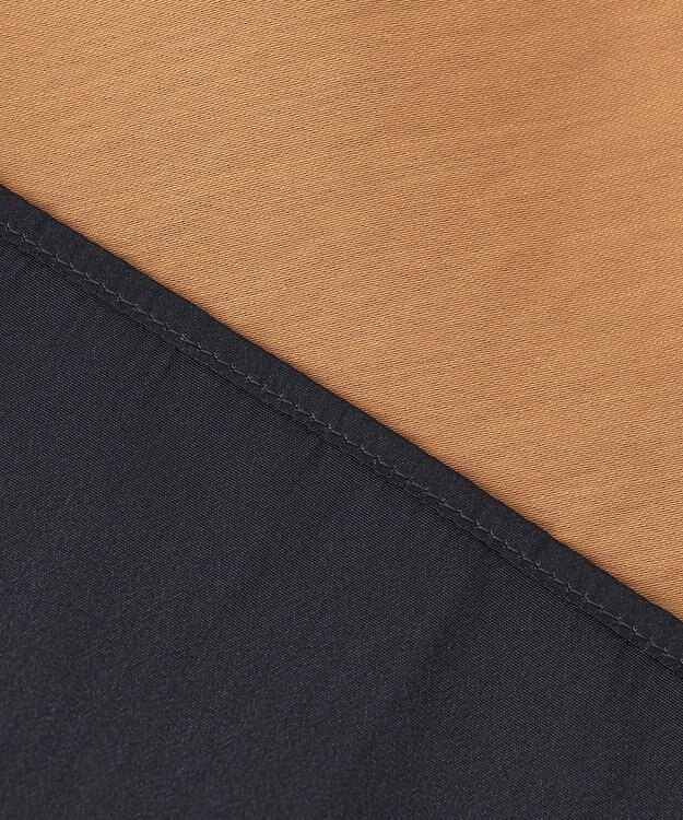 BEIGE， 【洗える】TOURRAQUE / Aラインブラウス Camel×Navy