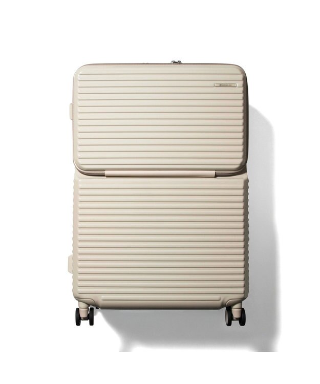 ACE BAGS & LUGGAGE EDGELINK クルーズボックスグリント スーツケース 101L フロントオープン 09144 エッジリンク アイボリー