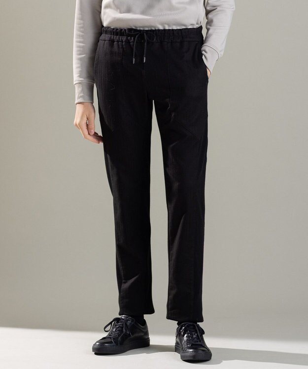 JOSEPH HOMME スーパーストレッチヘリンボン / COMFY ブラック系