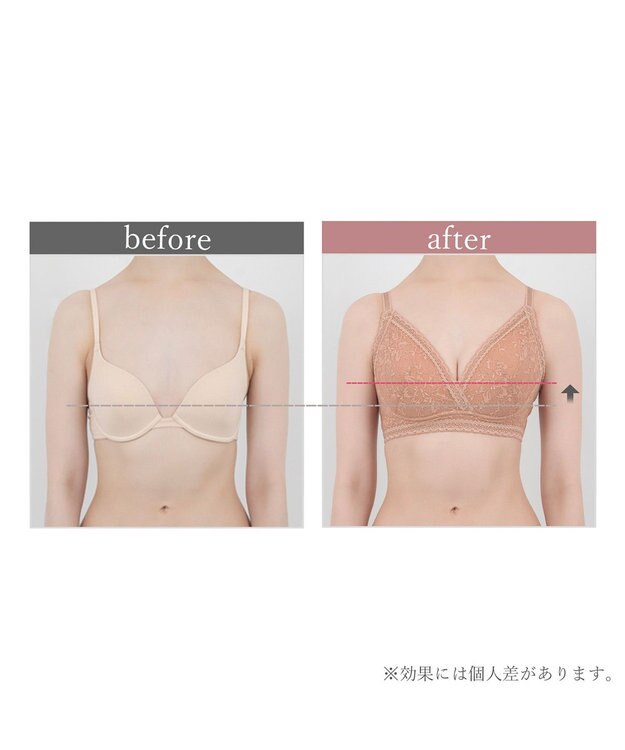 BRADELIS New York 【BRADELIS Me / ノンワイヤー・バストアップ補正】WithMeブラ24A1 ヌードオレンジ