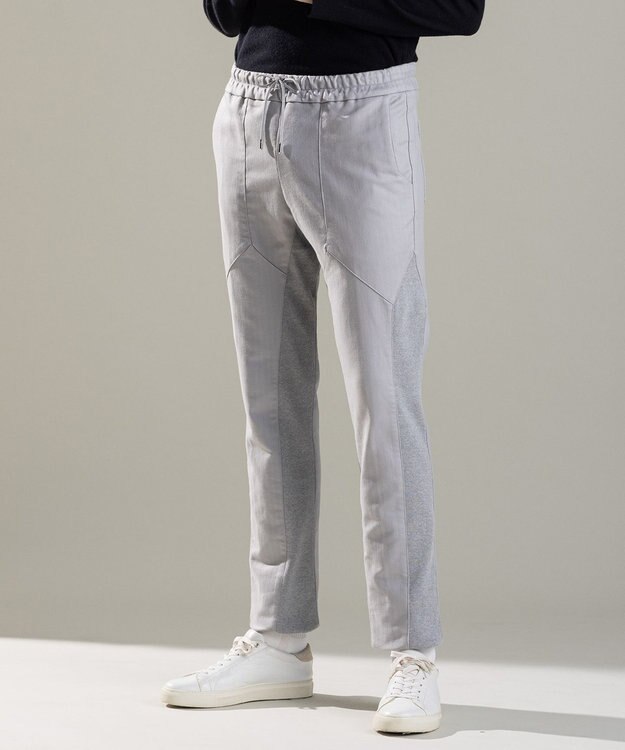 JOSEPH HOMME スーパーストレッチヘリンボン / COMFY ライトグレー系