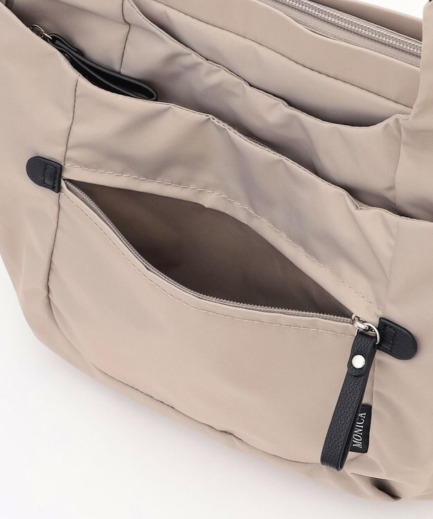 LA BAGAGERIE 【MONICA】ラウンド2WAYトートバッグ ライトグレー