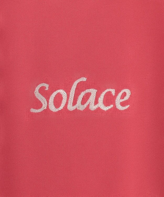 J.PRESS LADIES S 刺繍ロゴ Tシャツ ルビーレッド系