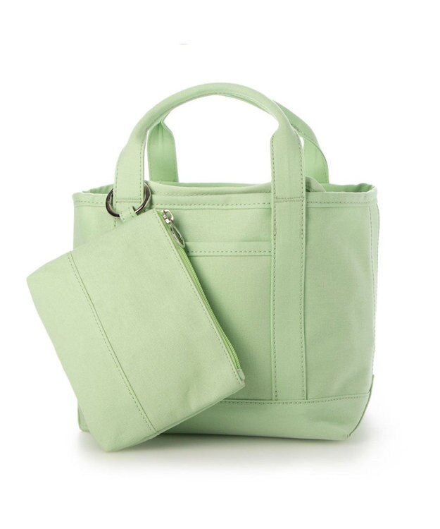 UNBILLION カシュカシュ cachecache / 裏コーディングミニキャンバストートバッグ グリーン