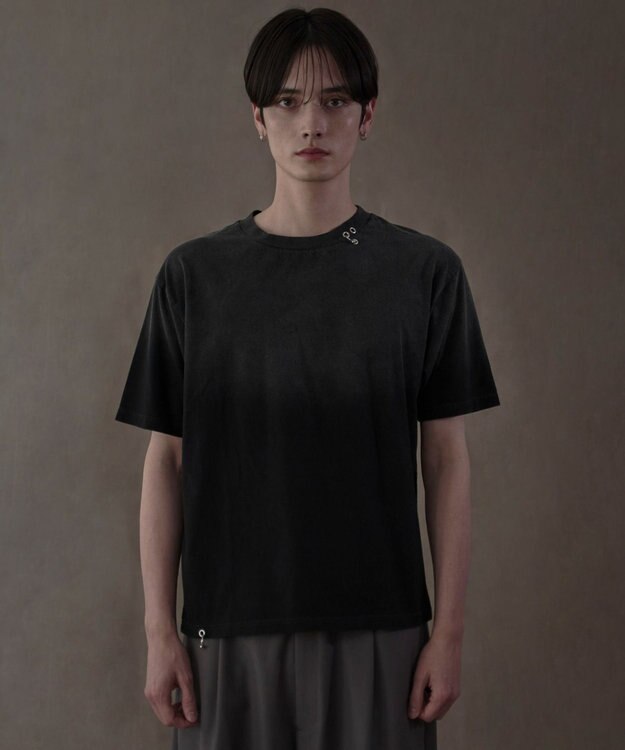 WEGO ピアス付きT（SS） スミクロ