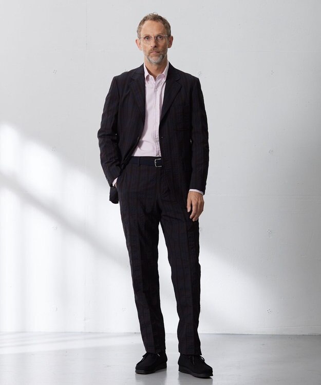 J.PRESS MEN J.PRESSアーカイヴパターン ダークチェックサッカー ジャケット ダークブラウン系4