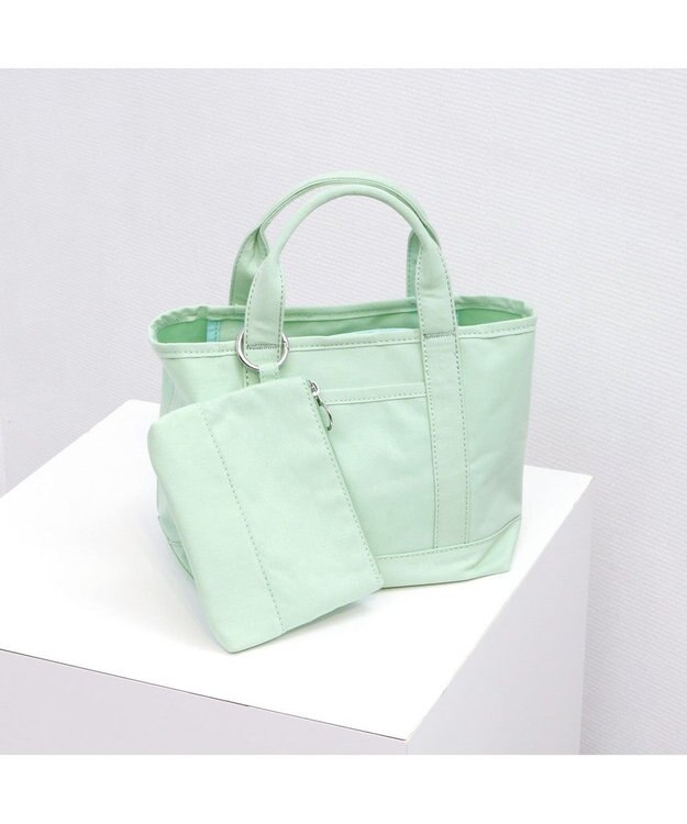 UNBILLION カシュカシュ cachecache / 裏コーディングミニキャンバストートバッグ グリーン