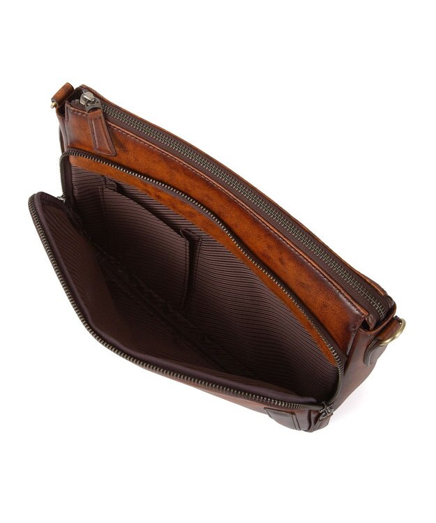 ACE BAGS & LUGGAGE LO HOMME PRESSE アルカイック 本革 日本製 ショルダーバッグ 横型 71883 ロ・オム・プレッセ ブラウン