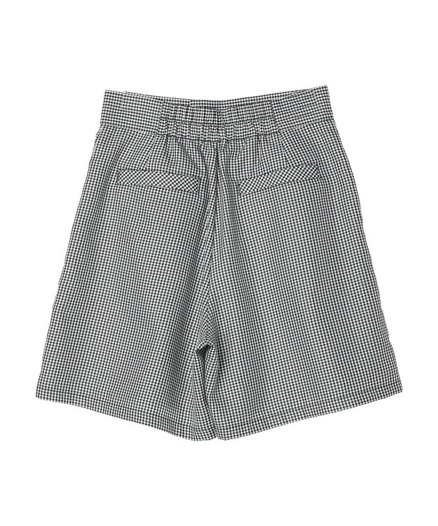 earth music&ecology タックショートパンツ Gingham Check