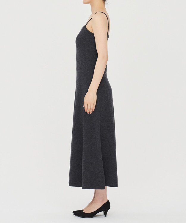 uncrave 【手洗い可】ウール ナイロン ニット ワンピース（uncrave STANDARD） チャコール