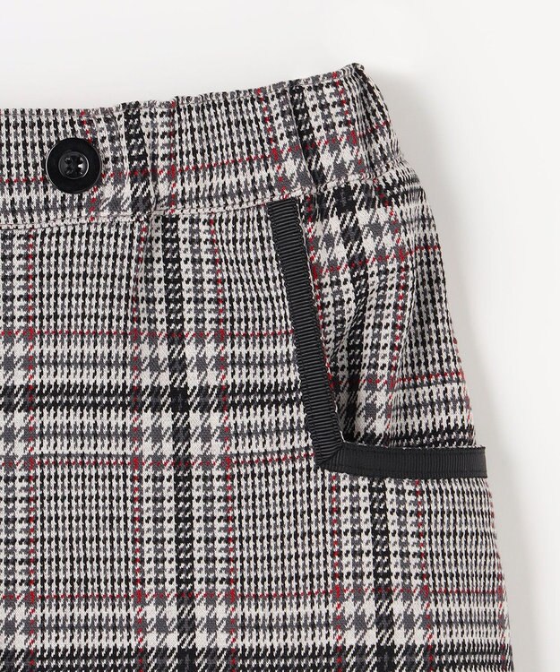組曲 KIDS 【150-160㎝】レディチェック キュロット モノトーン