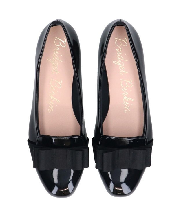 Bridget Birkin 【Bridget Birkin】グログランリボンレインオペラシューズ ブラックエナメル