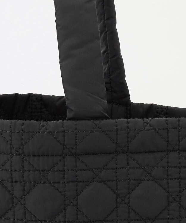 LA BAGAGERIE バイカラー　キルティングビッグトート ブラック