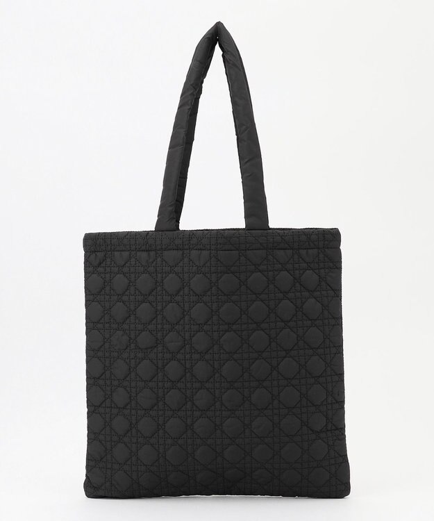 LA BAGAGERIE バイカラー　キルティングビッグトート ブラック