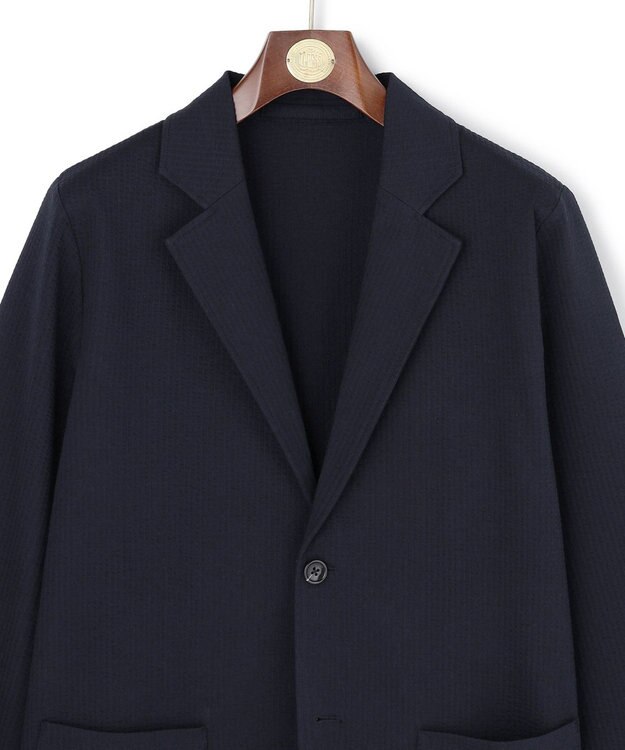 J.PRESS MEN 【WEB・一部店舗限定】シアサッカー カットジャケット ネイビー系