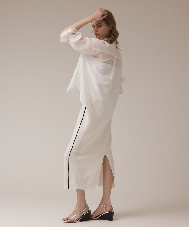 GRACE CONTINENTAL カノコニットスカート ホワイト