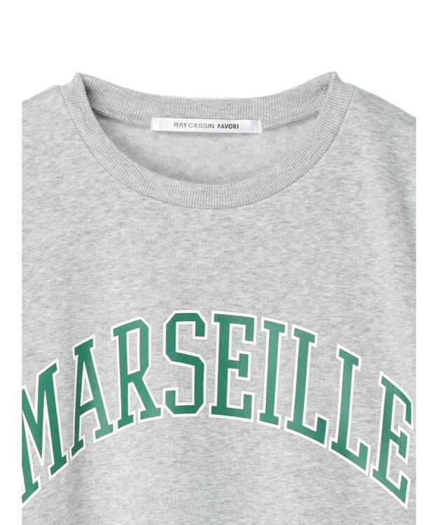 Green Parks ・ＲＡＹ　ＣＡＳＳＩＮ　ロゴｐｔカラーステッチスウェット Gray Mixture