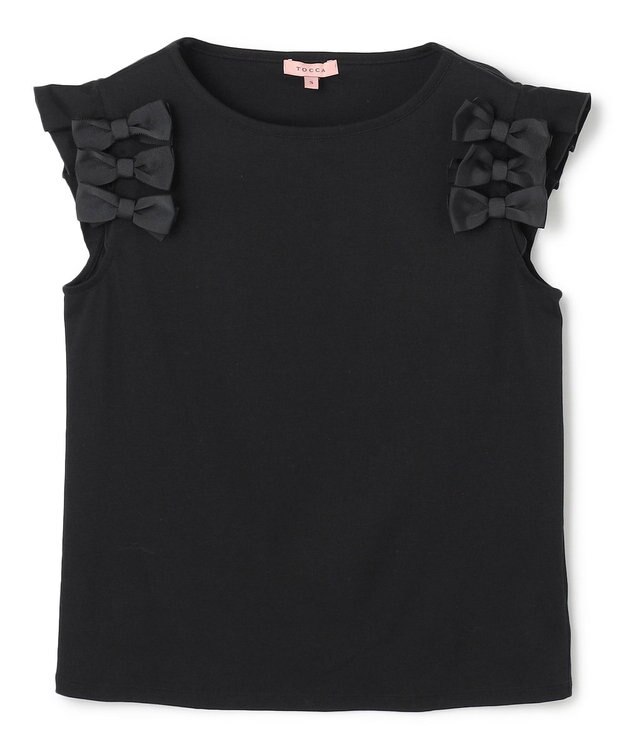 TOCCA BOW PARTY Tシャツ ブラック系