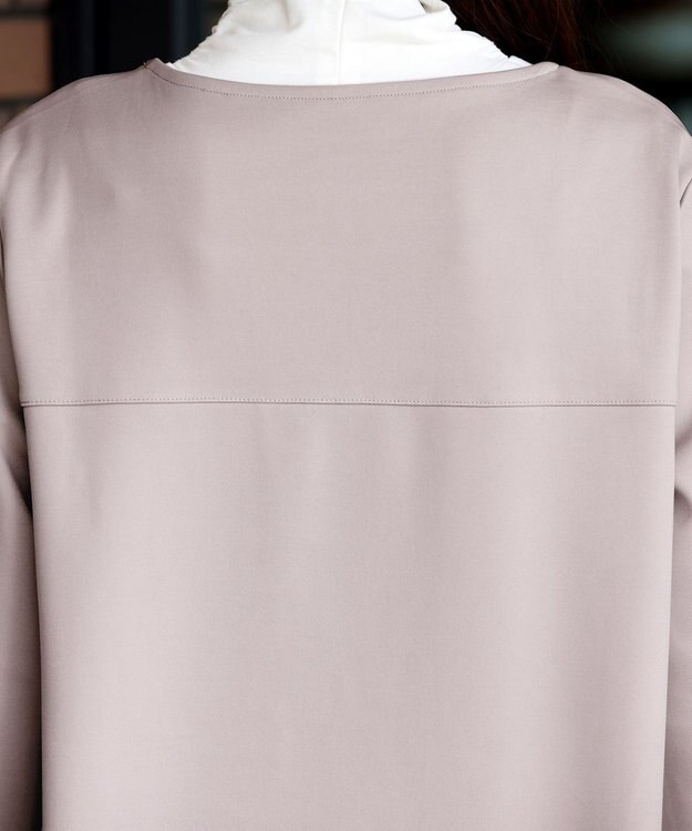 Tiaclasse 【洗える】キーネックカットソートップス グレージュ