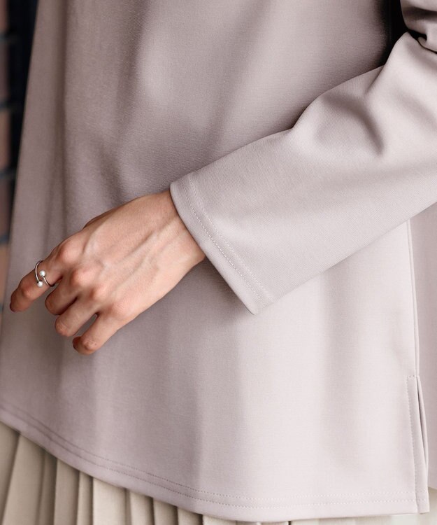 Tiaclasse 【洗える】キーネックカットソートップス グレージュ