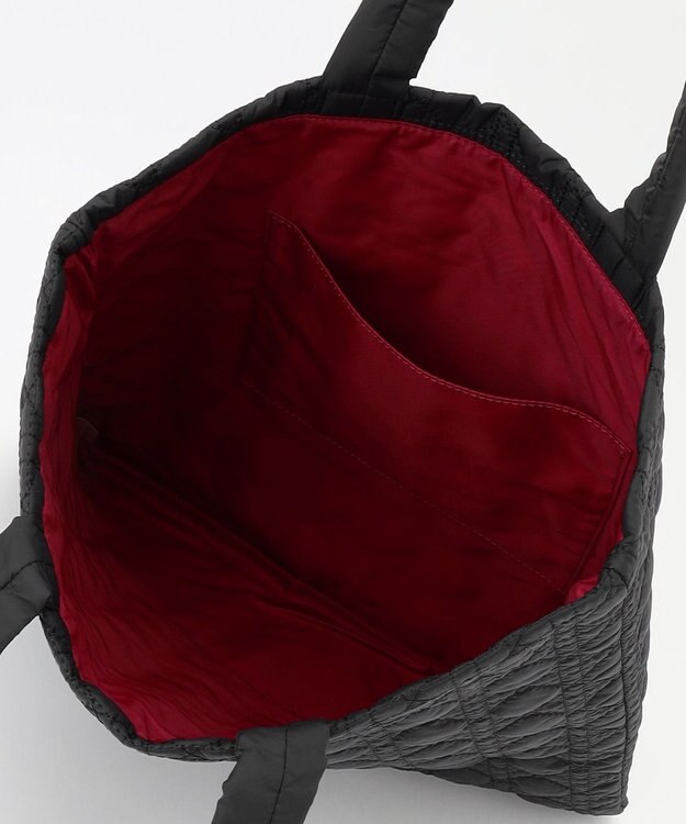 LA BAGAGERIE バイカラー　キルティングビッグトート ブラック