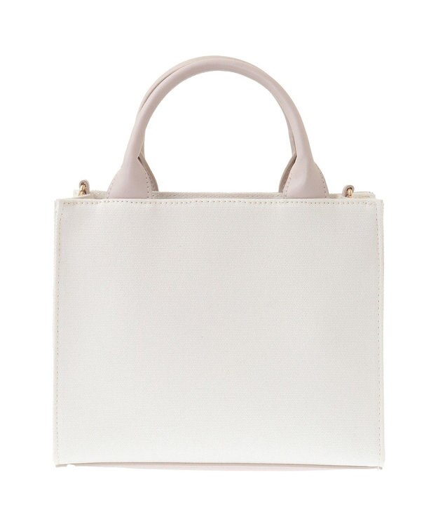 Maison de FLEUR ロゴ刺繍キャンバス2Wayトートバッグ Pink