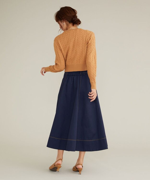 Feroux 【古畑星夏さん着用】フロントビット スカート ネイビー系