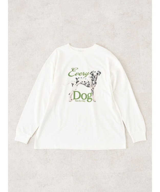 earth music&ecology アソートアニマルプリントロンＴｅｅ Green