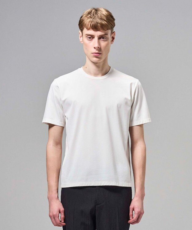 JOSEPH HOMME 【新色追加】ハイゲージベアスムース　クルーネックＴシャツ ホワイト系