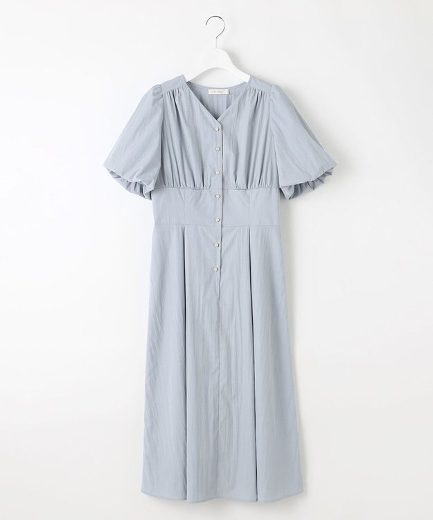 Feroux バルーンスリーブ ワンピース スカイブルー系