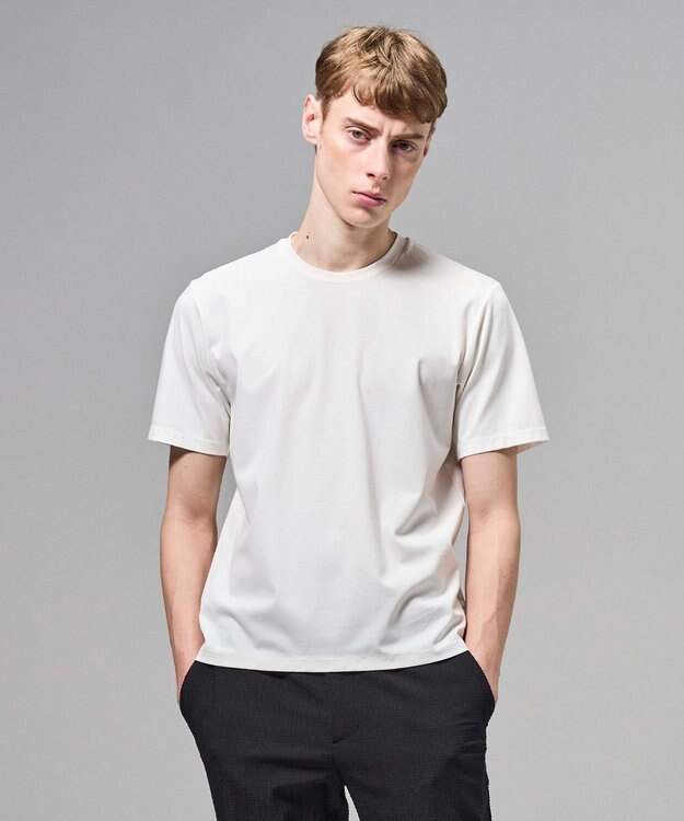 JOSEPH HOMME 【新色追加】ハイゲージベアスムース　クルーネックＴシャツ ホワイト系