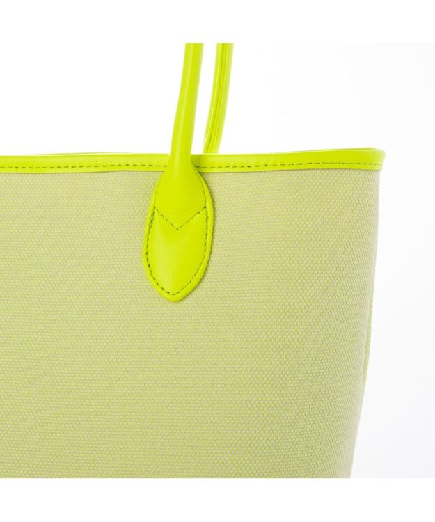 UNBILLION ペルケ perche / キャンバス・蛍光シープレザートートバッグ イエロー