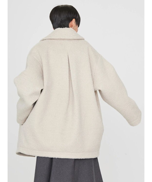 AMERICAN HOLIC シャギーコクーンミディコート Light Beige
