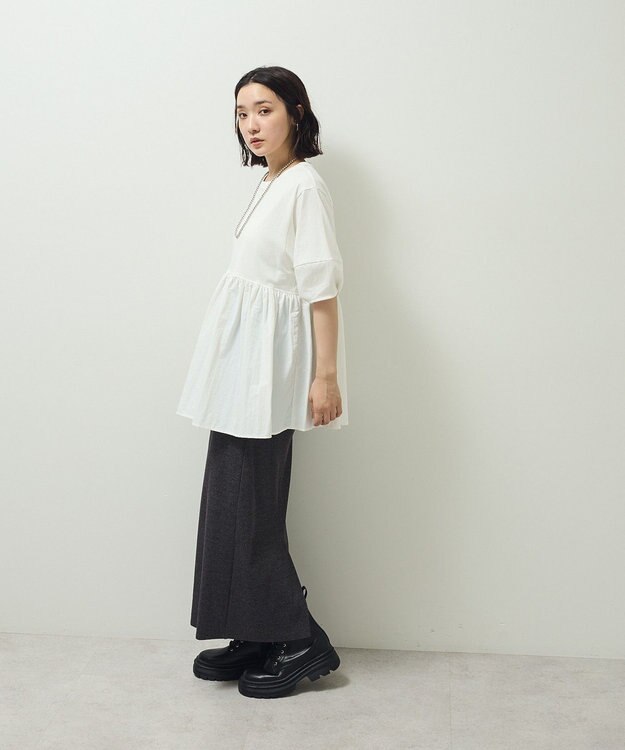 Green Parks ・ＥＬＥＮＣＡＲＥ　ＤＵＥ　ハイブリットＴＥＥ Off White