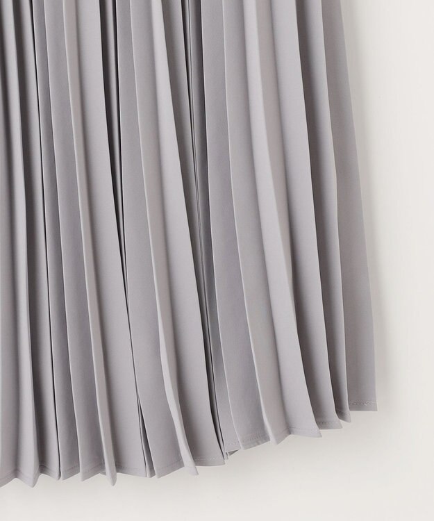 ANY SIS 【AIコラボ】スタンドカラープリーツ ワンピース ライトグレー