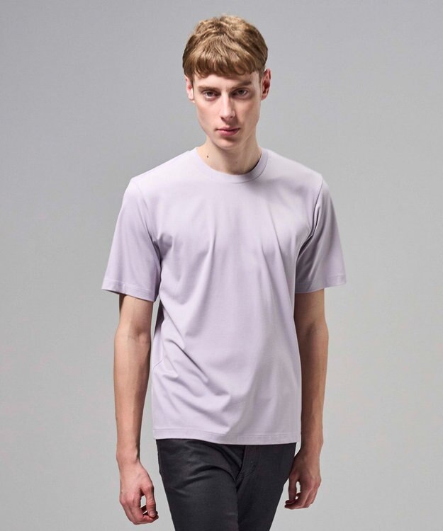JOSEPH HOMME 【新色追加】ハイゲージベアスムース　クルーネックＴシャツ ライラック系