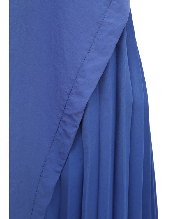 earth music&ecology プリーツドッキングチュニック Blue