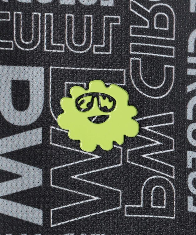 PW CIRCULUS 【MEN】PW LOGO 総柄ポロシャツ ゴルフ ブラック系5