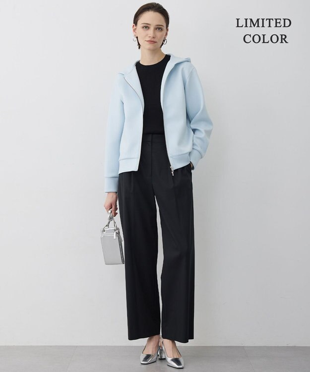 ICB 【先行予約・WEB限定カラーあり】ソフトダンボール ジップアップ フーディ サックスグレー［WEB限定］