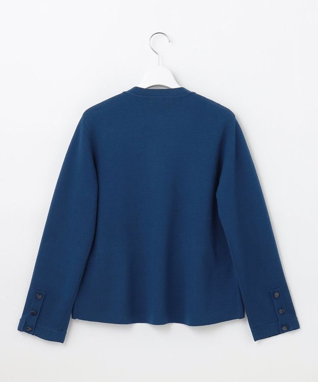 自由区 S 【セットアップ対応】ヴィスコースウールニット ジャケット リッツブルー