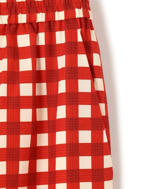 JOSEPH ヴィシー コットンシルク　クロップドトラウザーズ Crimson Combo