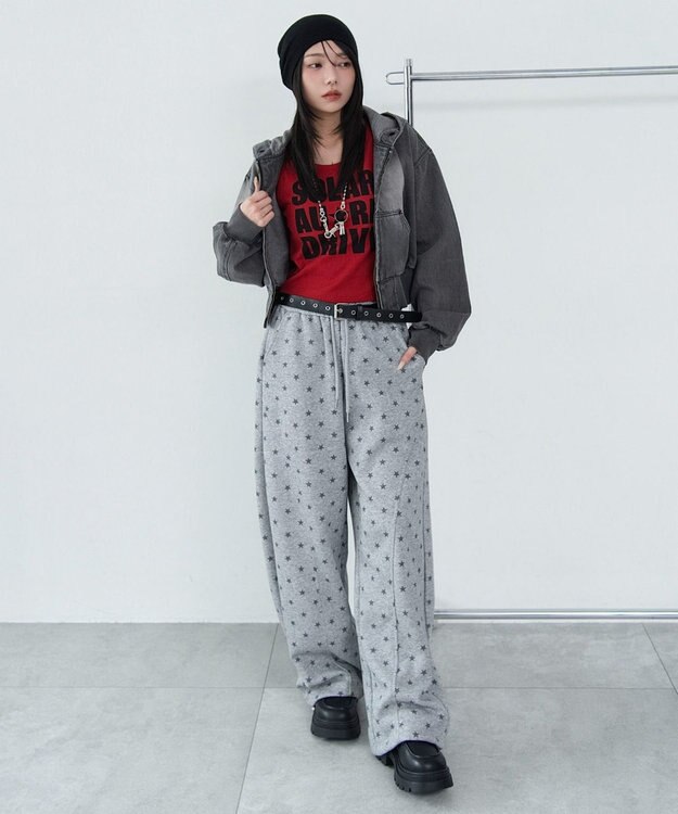 WEGO 【カップ付き】グラフィックカップインタンク 柄7